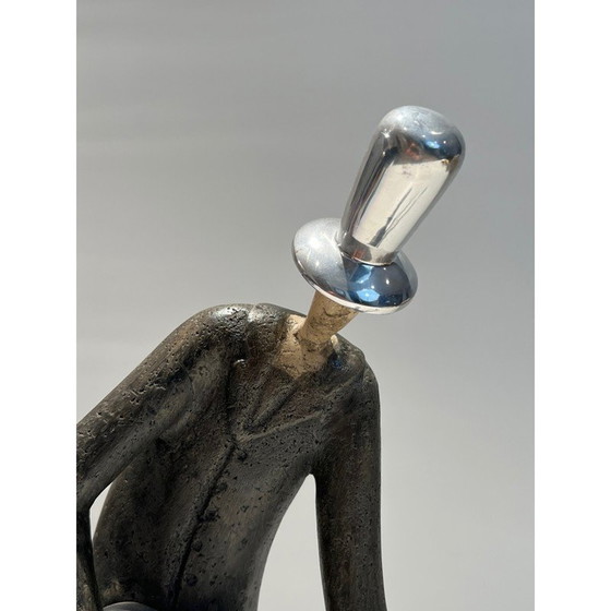 Image 1 of Vintage sculpture representing a guitarist, France 1970