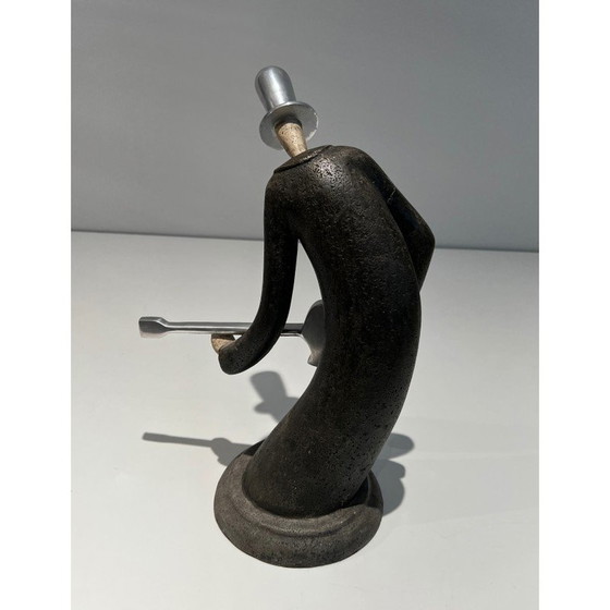 Image 1 of Vintage sculpture representing a guitarist, France 1970