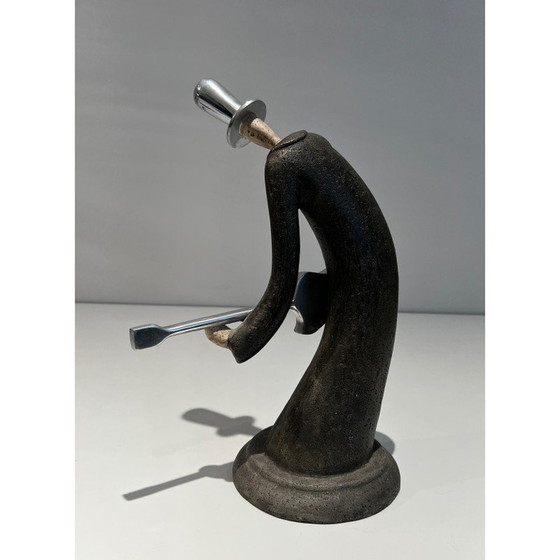 Image 1 of Vintage sculpture representing a guitarist, France 1970