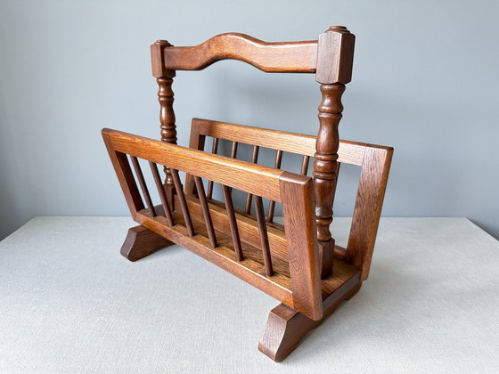 Image 1 of Portariviste vintage in legno massello | Portadischi