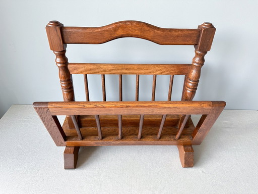 Portariviste vintage in legno massello | Portadischi