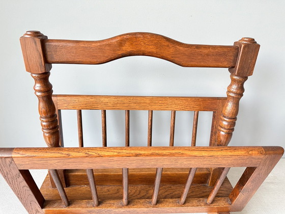 Image 1 of Portariviste vintage in legno massello | Portadischi