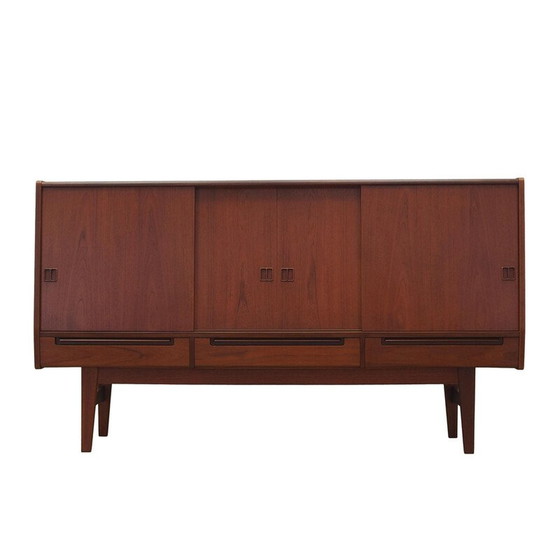 Image 1 of Vintage teak highboard, Denmark 1960s