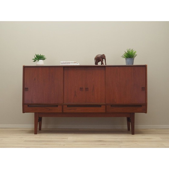 Image 1 of Vintage teak highboard, Denmark 1960s