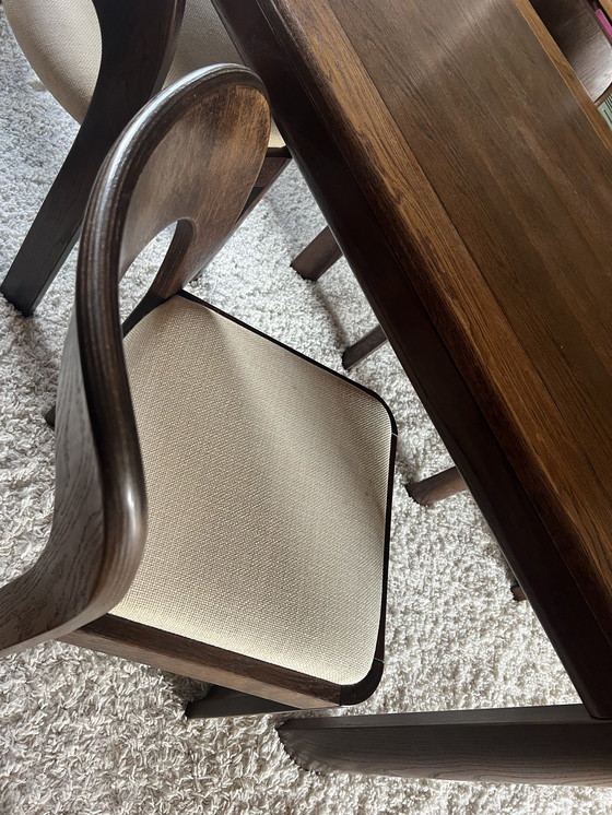 Image 1 of Brutalist Dining Table And Chairs