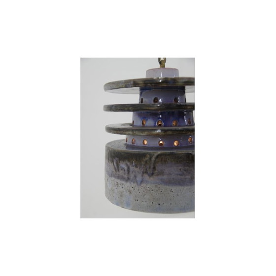 Image 1 of Vintage ceramic pendant lamp by Jette Helleroe for Axella, Denmark