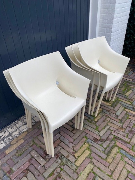 Image 1 of 6x X Kartell Dr. No Chairs Wax White