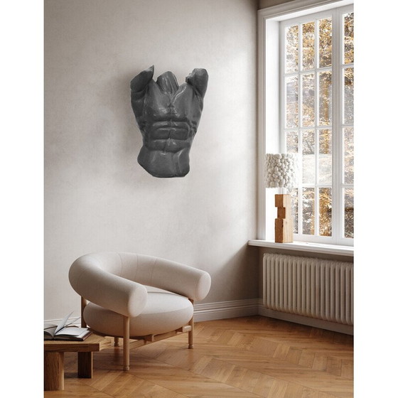 Image 1 of Vintage bust "Strength and Fragility" in terracotta and iron by Raffaello Romanelli, Italy 1980