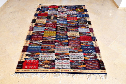 Moroccan new Taznakht Kilim 268 x 174 cm