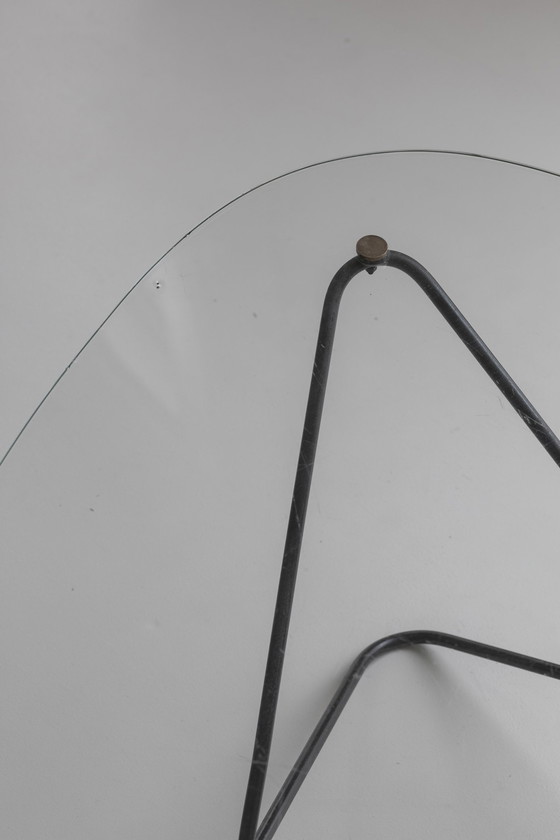 Image 1 of Tavolino da caffè a forma di diamante di Florent Lasbleiz, prodotto da Airborne France nel 1954.