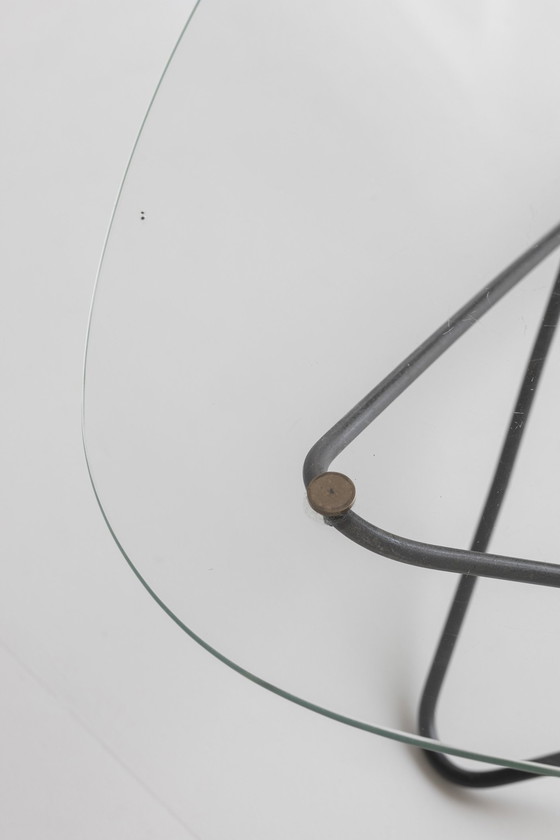 Image 1 of Tavolino da caffè a forma di diamante di Florent Lasbleiz, prodotto da Airborne France nel 1954.