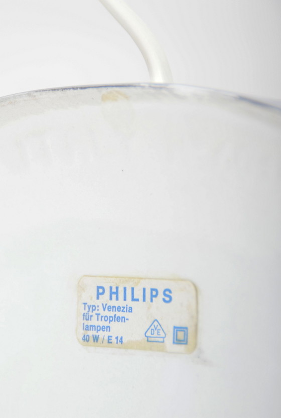 Image 1 of Rare Venezia Lamp In Silver Ceramic By Philips, 1970s