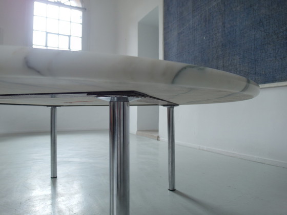 Image 1 of Carrara marble coffee table by Estelle and Erwin Laverne, USA 1950s