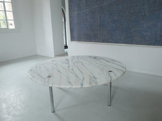 Image 1 of Carrara marble coffee table by Estelle and Erwin Laverne, USA 1950s