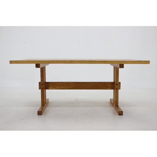 Vintage coffee table in solid oakwood, Denmark 1960s