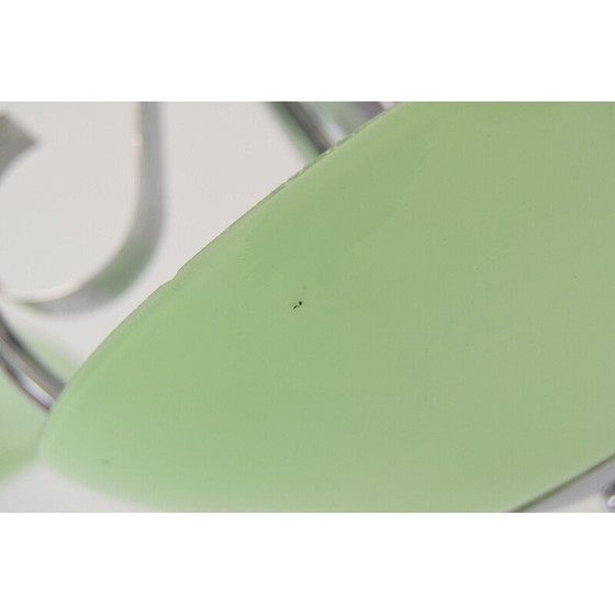 Image 1 of Vintage art deco glass and chrome chandelier, Czechoslovakia 1930