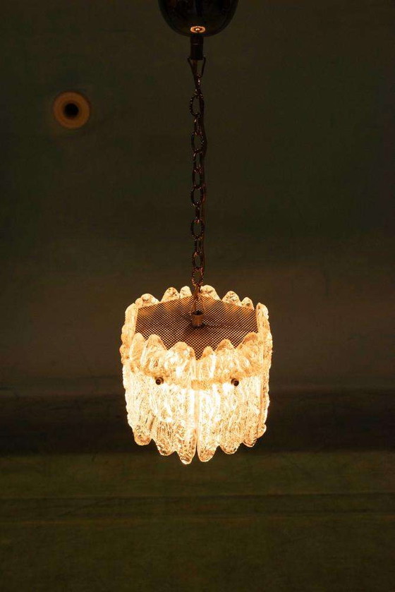 Image 1 of Lampada a sospensione in vetro vintage Orrefors, lampada spaziale Fagerlund