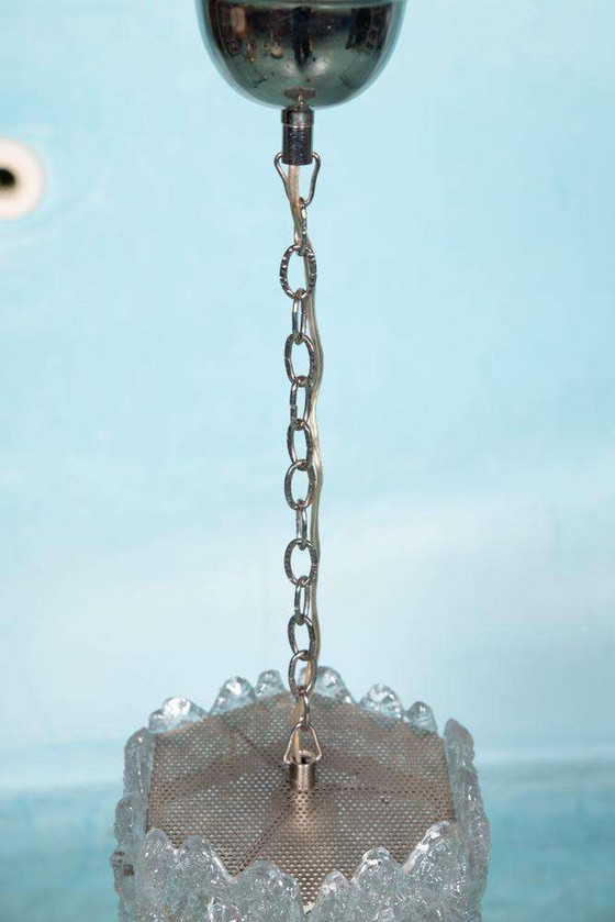 Image 1 of Lampada a sospensione in vetro vintage Orrefors, lampada spaziale Fagerlund