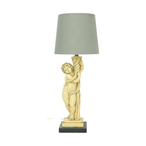 Italian Cherub Lamp A. Santini