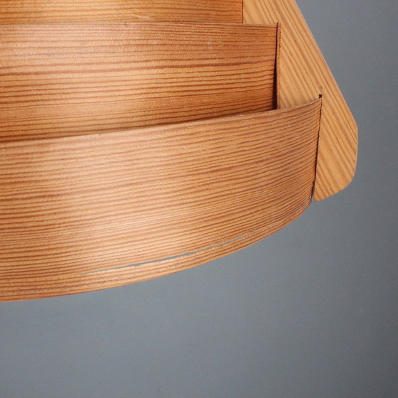 Image 1 of T 412 Trym Pending Lamp In Pine Veneer By Hans-Agne Jakobsson For Markaryd