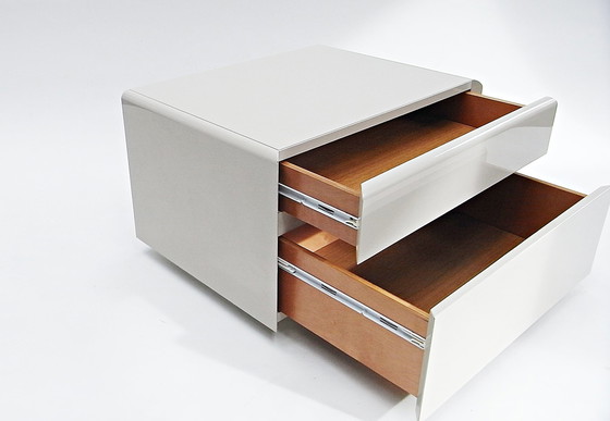 Image 1 of 2X Bedside table, drawer pedestal with castors