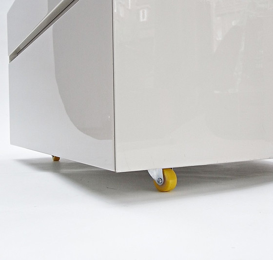 Image 1 of 2X Bedside table, drawer pedestal with castors