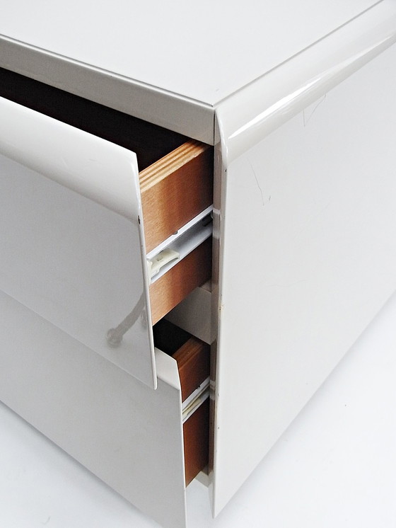 Image 1 of 2X Bedside table, drawer pedestal with castors