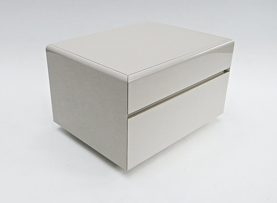 Image 1 of 2X Bedside table, drawer pedestal with castors