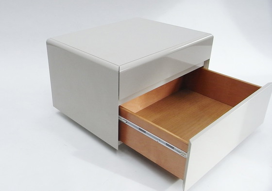 Image 1 of 2X Bedside table, drawer pedestal with castors