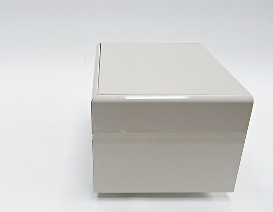 Image 1 of 2X Bedside table, drawer pedestal with castors