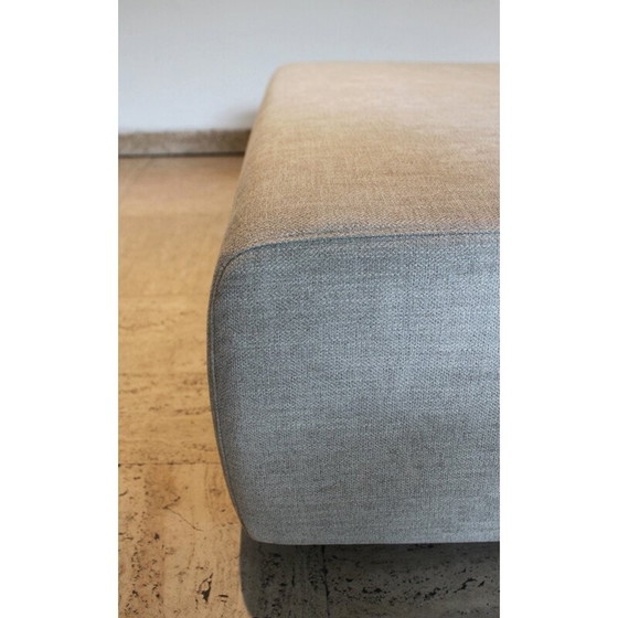Image 1 of Casa vintage pouffe in birch wood and fabric by Camerich