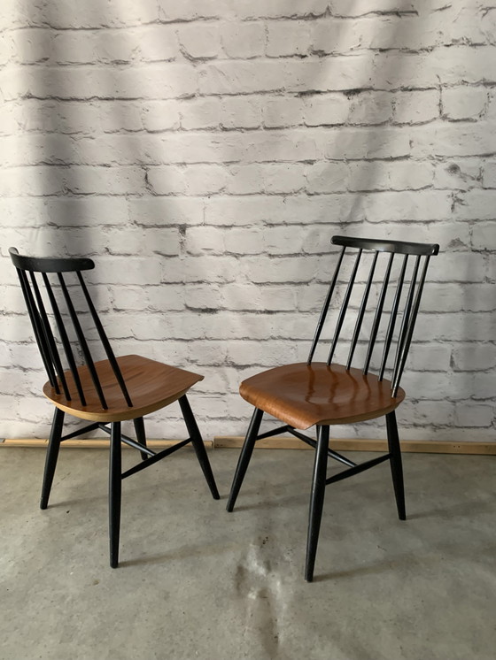 Image 1 of Fannett Dining Chairs By Ilmari Tapiovaara, Set Of 2