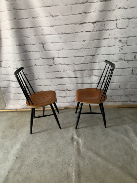 Image 1 of Fannett Dining Chairs By Ilmari Tapiovaara, Set Of 2