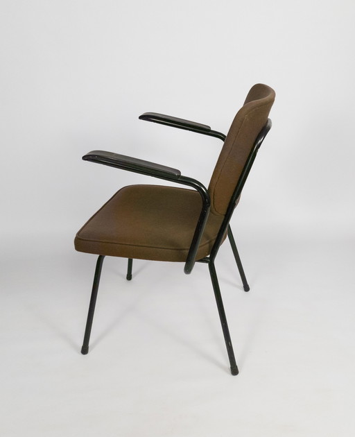 Kembo - W.H. Gispen - fauteuil - tissu - métal - années 60