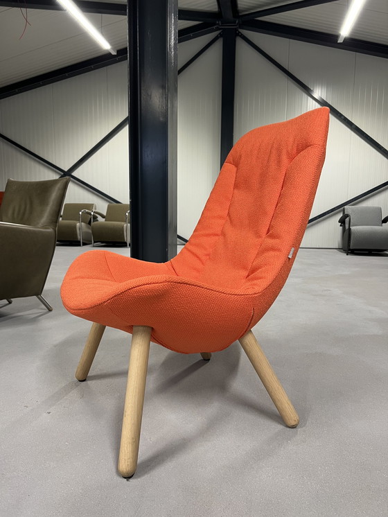 Image 1 of Gelderland 7405 Fauteuil Traversin tissu orange