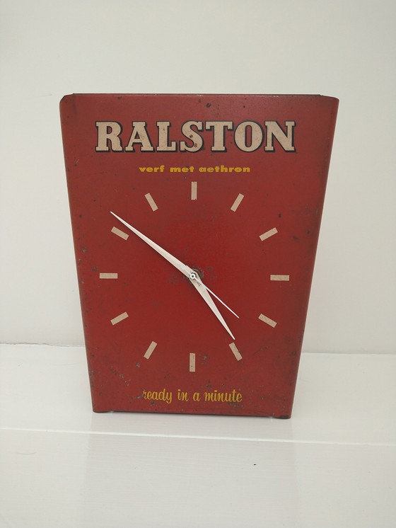 Image 1 of Advertising clock Ralston brand Nufa