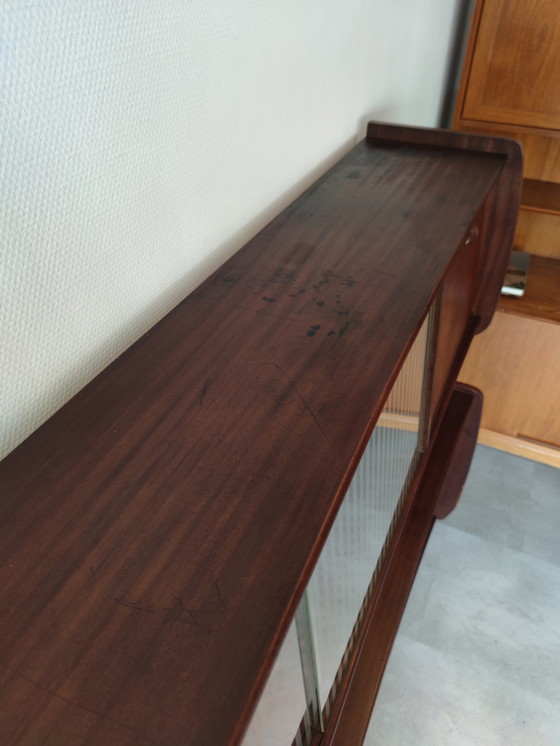 Image 1 of Vintage highboard teak veneer