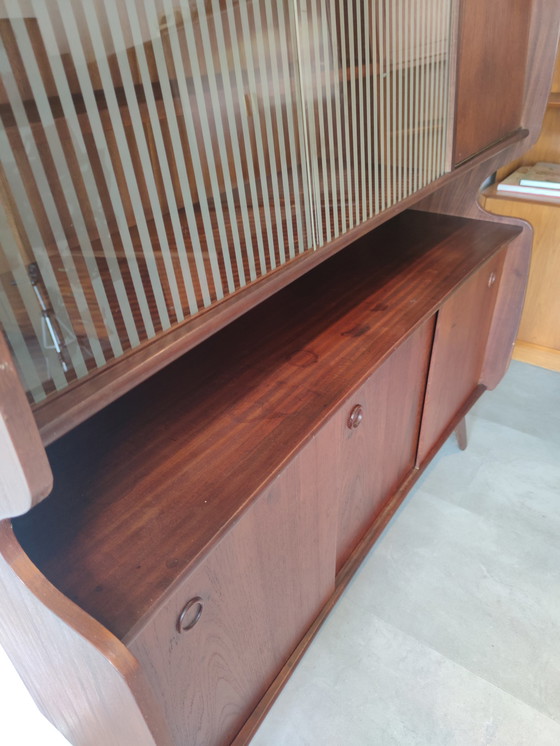 Image 1 of Vintage highboard teak veneer