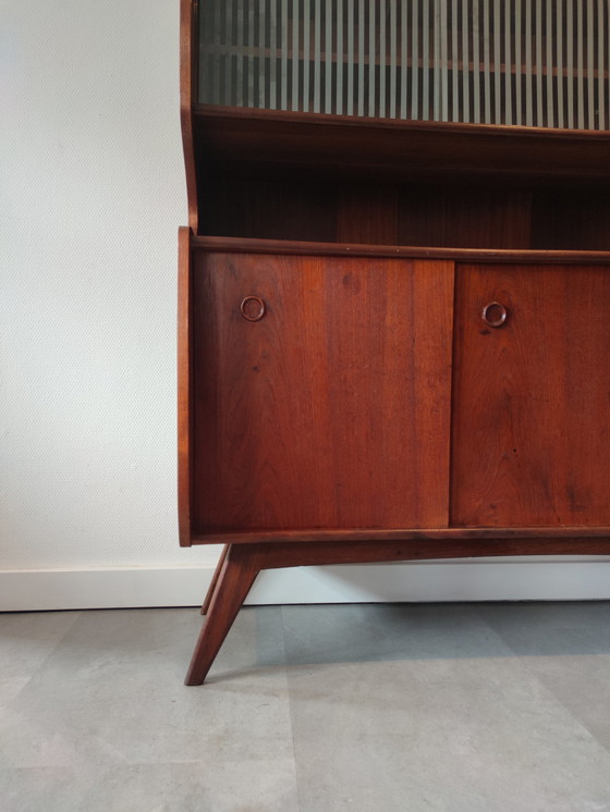 Image 1 of Vintage highboard teak veneer