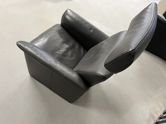 Image 1 of Fauteuil Jori Aqua cuir gris