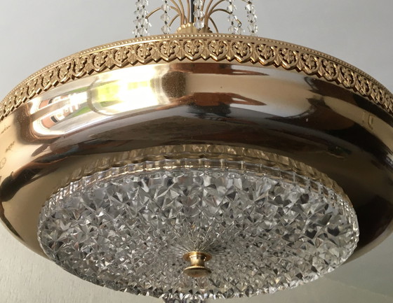 Image 1 of Retro copper-plated hanging lamp