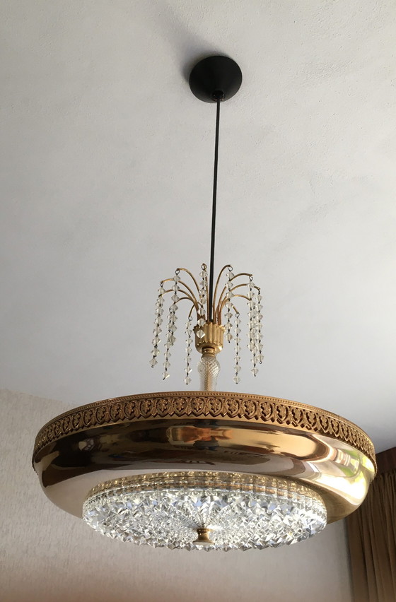 Image 1 of Retro copper-plated hanging lamp