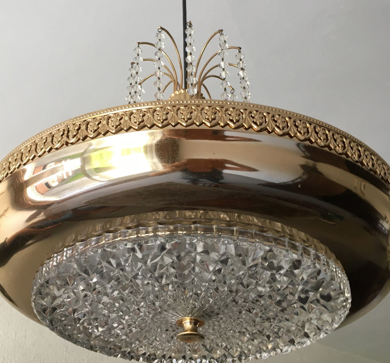 Lámpara colgante retro bañada en cobre