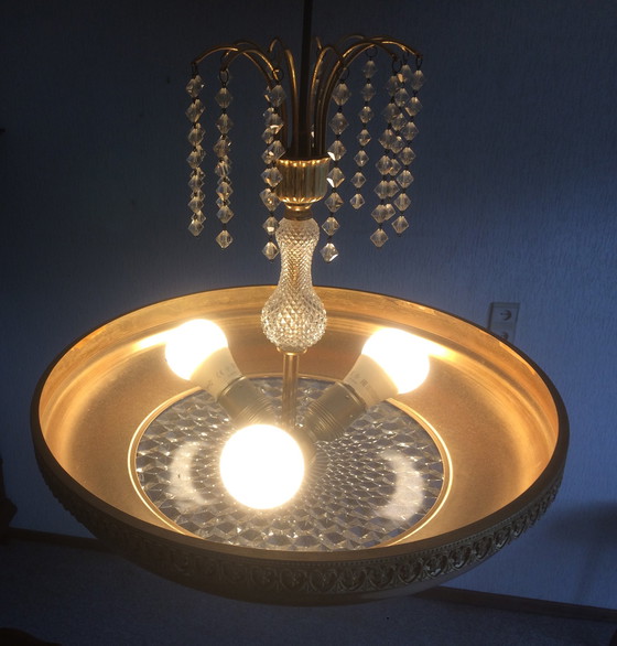 Image 1 of Retro copper-plated hanging lamp