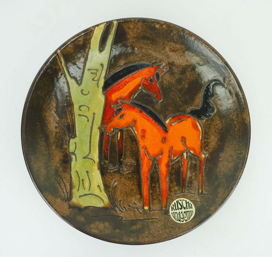 Image 1 of ruscha 70s wall plate 