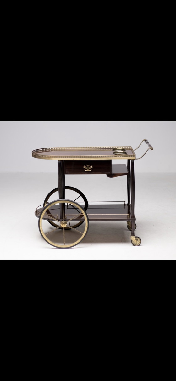 Image 1 of Aldo Tura 1960’s Italian bar cart