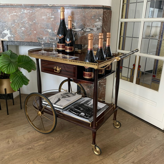 Image 1 of Aldo Tura 1960’s Italian bar cart