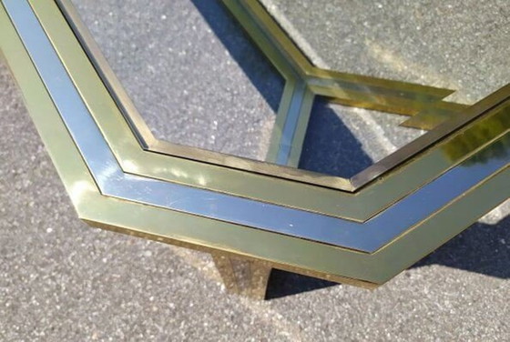 Image 1 of Brass coffee table, 1970s