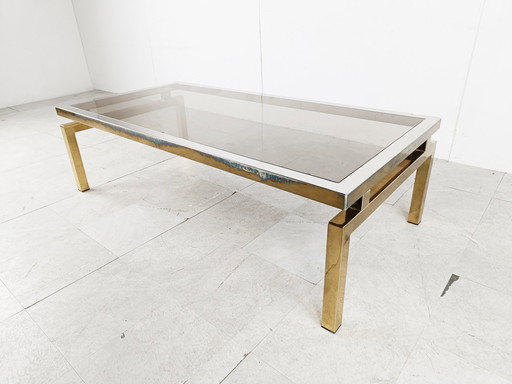 Table basse en laiton, 1970