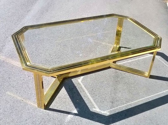 Image 1 of Brass coffee table, 1970s